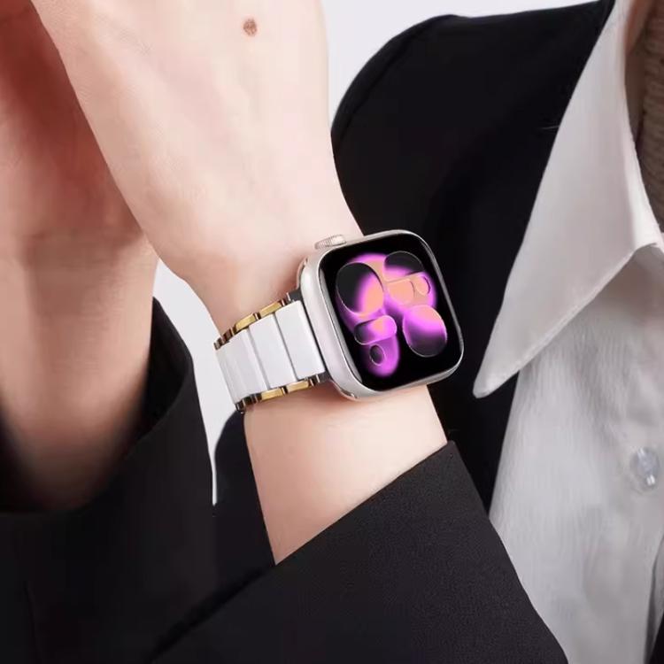 xDfind Ceramic Stainless Steel Watch Band, For Apple Watch 42 / 44 / 45 / 46 / 49mm, For Apple Watch 38 / 40 / 41 / S11 42mm