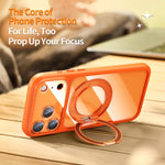 Precision Hole Skin-Feel Magnetic Holder Phone Case with AI Shutter Button, For iPhone 17 Pro Max, For iPhone 17 Pro