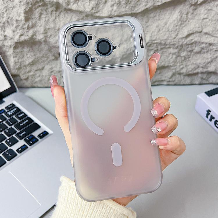 غطاء هاتف مغناطيسي مع حامل عدسة عين النسر الحيوية، لهواتف iPhone 17 Pro Max و iPhone 17 Pro