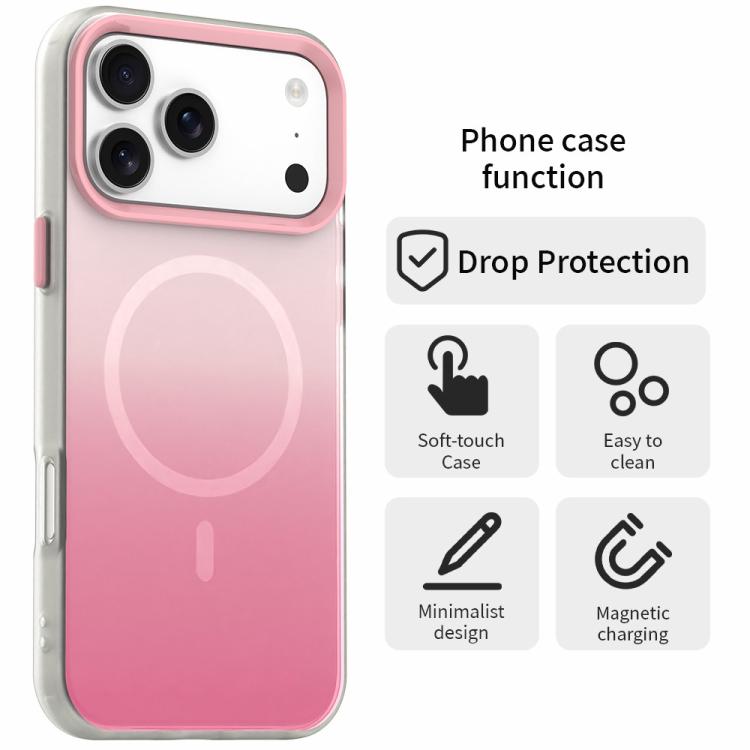 Candy Gradient Series 3 in 1 Hybrid Magnetic Phone Case, For iPhone 17 Pro Max, For iPhone 17 Pro, For iPhone 17, For iPhone Air, For iPhone 16 Pro Max, For iPhone 16 Pro, For iPhone 16 Plus, For iPhone 16