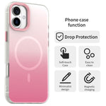 Candy Gradient Series 3 in 1 Hybrid Magnetic Phone Case, For iPhone 18, For iPhone 18 Pro, For iPhone 18 Pro Max, For iPhone 17 Pro Max, For iPhone 17 Pro, For iPhone 17, For iPhone Air, For iPhone 16 Pro Max