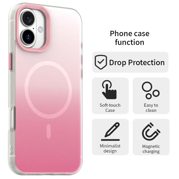 Candy Gradient Series 3 in 1 Hybrid Magnetic Phone Case, For iPhone 18, For iPhone 18 Pro, For iPhone 18 Pro Max, For iPhone 17 Pro Max, For iPhone 17 Pro, For iPhone 17, For iPhone Air, For iPhone 16 Pro Max