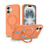 Magnetic 360 Rotating Stand Airbag Shockproof Phone Case, For iPhone 16e / 17e, For iPhone 17 Pro Max, For iPhone 17 Pro, For iPhone 17, For iPhone Air, For iPhone 16 Pro Max, For iPhone 16
