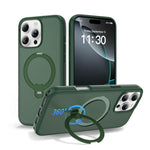 Magnetic 360 Rotating Stand Airbag Shockproof Phone Case, For iPhone 16e / 17e, For iPhone 17 Pro Max, For iPhone 17 Pro, For iPhone 17, For iPhone Air, For iPhone 16 Pro Max, For iPhone 16