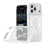 غطاء هاتف مغناطيسي بنمط Alpha ملمس الجلد، لهواتف iPhone 17 Pro Max، iPhone 17 Pro