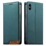 حافظة هاتف من الجلد النباتي مع تجميع قوي مغناطيسي RFID من Dierfeng، لهواتف iPhone 11 Pro Max، iPhone 11، iPhone 11 Pro، iPhone X / XS، iPhone XR، iPhone XS Max، iPhone 8 Plus / 7 Plus