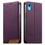 حافظة هاتف من الجلد النباتي مع تجميع قوي مغناطيسي RFID من Dierfeng، لهواتف iPhone 11 Pro Max، iPhone 11، iPhone 11 Pro، iPhone X / XS، iPhone XR، iPhone XS Max، iPhone 8 Plus / 7 Plus
