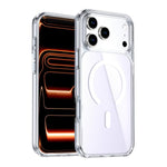 غطاء هاتف مغناطيسي بلون كريستالي ملون، لهواتف iPhone 17 Pro Max، iPhone 17 Pro
