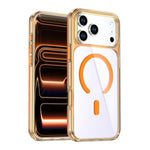غطاء هاتف مغناطيسي بلون كريستالي ملون، لهواتف iPhone 17 Pro Max، iPhone 17 Pro