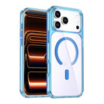 غطاء هاتف مغناطيسي بلون كريستالي ملون، لهواتف iPhone 17 Pro Max، iPhone 17 Pro