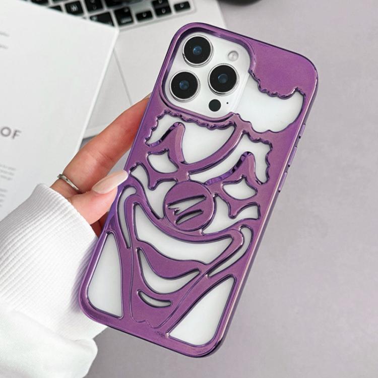 غطاء هاتف TPU مثقوب مطلي بالكهرباء لتبديد الحرارة بتصميم المهرج، لجهاز iPhone 15 Pro Max، لجهاز iPhone 15 Pro، لجهاز iPhone 15، لجهاز iPhone 14، لجهاز iPhone 14 Pro، لجهاز iPhone 14 Pro Max