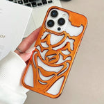 غطاء هاتف TPU مثقوب مطلي بالكهرباء لتبديد الحرارة بتصميم المهرج، لجهاز iPhone 15 Pro Max، لجهاز iPhone 15 Pro، لجهاز iPhone 15، لجهاز iPhone 14، لجهاز iPhone 14 Pro، لجهاز iPhone 14 Pro Max