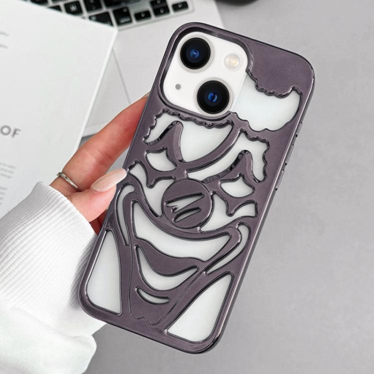 غطاء هاتف TPU مثقوب مطلي بالكهرباء لتبديد الحرارة بتصميم المهرج، لجهاز iPhone 15 Pro Max، لجهاز iPhone 15 Pro، لجهاز iPhone 15، لجهاز iPhone 14، لجهاز iPhone 14 Pro، لجهاز iPhone 14 Pro Max