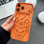 Oil Spraying Hollow Out Clown Heat Dissipation TPU Phone Case, For iPhone 17 Pro Max, For iPhone 17 Pro, For iPhone 17, For iPhone 16 Pro Max, For iPhone 16 Pro, For iPhone 16