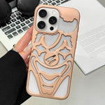 Oil Spraying Hollow Out Clown Heat Dissipation TPU Phone Case, For iPhone 15 Pro Max, For iPhone 15 Pro, For iPhone 15, For iPhone 14, For iPhone 14 Pro, For iPhone 14 Pro Max