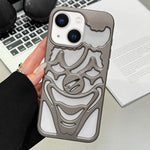 Oil Spraying Hollow Out Clown Heat Dissipation TPU Phone Case, For iPhone 13 Pro Max, For iPhone 13 Pro, For iPhone 13