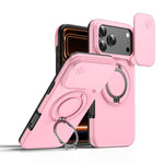 Camera Sliding Shield Magnetic Rotation Holder Phone Case, For iPhone 18 Pro / 17 Pro, For iPhone 18 Pro Max / 17 Pro Max, For iPhone 17, For iPhone Air, For iPhone 16 Pro Max, For iPhone 16 Pro