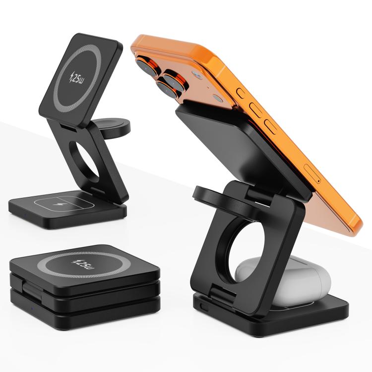 IW31 25W Foldable 3 in 1 Magnetic Wireless Fast Charger