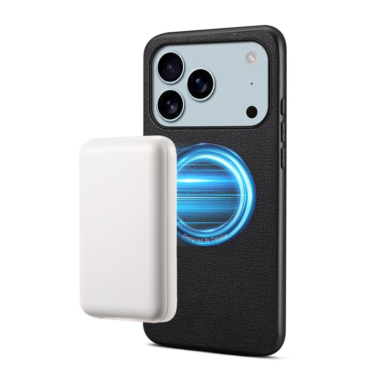 Denior A08 PU Vegan Leather Calfskin Texture Magnetic Phone Case, For iPhone 17 Pro Max, For iPhone 17 Pro, For iPhone 17, For iPhone Air