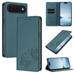 Strong Magnetic Dual Butterfly RFID Vegan Leather Phone Case, For iPhone Air, For iPhone 16 Pro Max, For iPhone 16 Pro, For iPhone 16 Plus