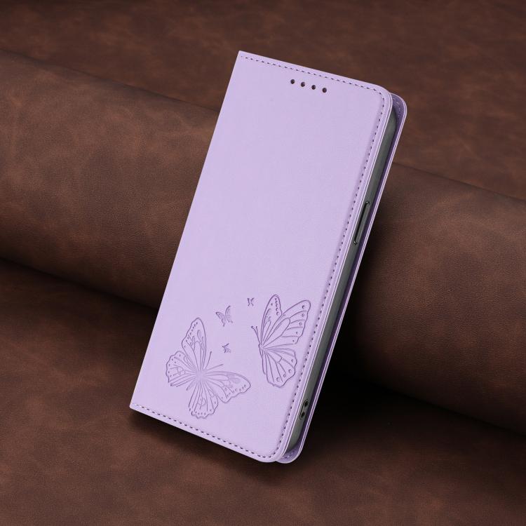 حافظة هاتف من الجلد النباتي RFID مزدوجة الفراشة مغناطيسية قوية، لهواتف iPhone 17e / 16e، iPhone 17 Pro Max، iPhone 17 Pro، iPhone 17