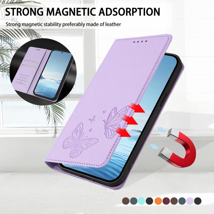 Strong Magnetic Dual Butterfly RFID Vegan Leather Phone Case, For iPhone X / XS, For iPhone XR, For iPhone XS Max, For iPhone 8 Plus / 7 Plus