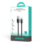 كابل بيانات شحن سريع مع إيقاف تشغيل تلقائي JOYROOM S-A63 سلسلة StarWay بطول 1.2م 3A من USB-A إلى 8 Pin، USB-A إلى 8 Pin