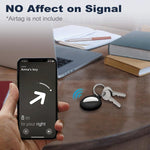 4 قطع من غطاء حماية صلب من XDcase بلون صلب مع حلقة مفاتيح، 4 قطع (أسود أبيض أزرق أخضر)، 4 قطع (أخضر برتقالي أحمر وردي)