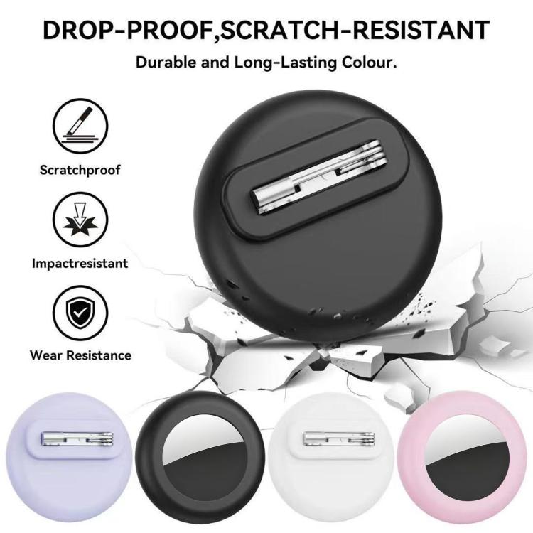 XDcase 4pcs Silicone Waterproof Protective Case with Pin, 4PCS (Black White Blue Green), 4PCS (Red Pink Purple Transparent)