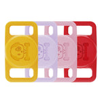XDcase 4pcs Pet Collar Design Waterproof Silicone Protective Case, 4PCS (Black White Blue Green), 4PCS (Pink Red Purple Yellow)