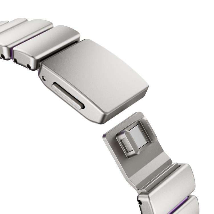 سوار ساعة مغناطيسي من الفولاذ المقاوم للصدأ مع إبزيم نورمان وحبة واحدة، لساعة آبل 46 مم / 49 مم / 45 مم / 44 مم، لساعة آبل 42 مم / 41 مم / 40 مم / 38 مم