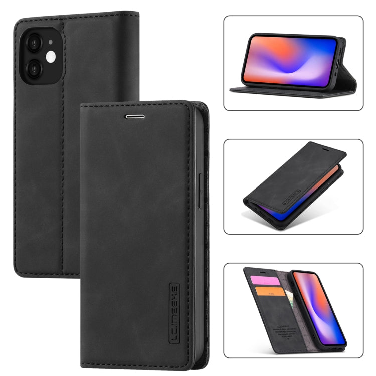 LC.IMEEKE Strong Magnetism Ultra-thin Horizontal Flip Shockproof Matte TPU + PU Leather Case with Holder & Card Slots & Wallet, For iPhone 12 mini, For iPhone 12 / 12 Pro, For iPhone 12 Pro Max, For iPhone 12 Pro, For iPhone XS / X, For iPhone XR      ...