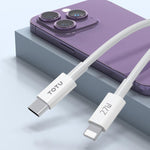 مجموعة كابلات بيانات TOTU GTZB01-PD سلسلة 27 واط Type-C إلى 8 Pin، الطول: 0.5 متر + 1 متر + 2 متر