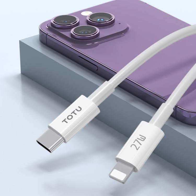 مجموعة كابلات بيانات TOTU GTZB01-PD سلسلة 27 واط Type-C إلى 8 Pin، الطول: 0.5 متر + 1 متر + 2 متر