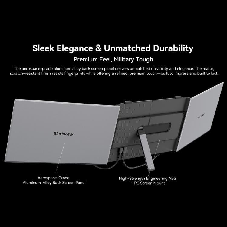 Blackview DCM8 15.3 inch Dual Display Portable Laptop LCD Monitors Screen Extender with Stand, DCM8
