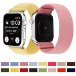 Solid Color Silicone Replacement Strap Watchband, For Apple Watch Series 7  41mm / & 6 & SE & 5 & 4 40mm, For Apple Watch Series  7  45mm / & 6 & SE & 5 & 4 44mm