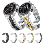 Fünf-Perlen-Edelstahl-Ersatzarmband, 20 mm für Samsung Galaxy Watch 3 (41 mm), 22 mm für Samsung Galaxy Watch 3 (45 mm), 20 mm für Amazfit GTR 2 / Amazfit GTR (47 mm), 22 mm für Amazfit GTR (42 mm), 20 mm für Huawei Watch GT 2 (42 mm) ...