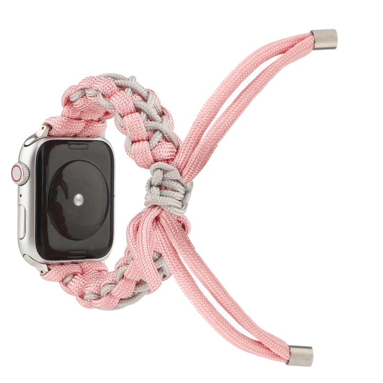 Braided Umbrella Cord Strap, For Apple Series 7 41mm / 6 & SE & 5 & 4 40mm / 3 & 2 & 1 38mm, For Apple Series 7 45mm / 6 & SE & 5 & 4 44mm / 3 & 2 & 1 42mm