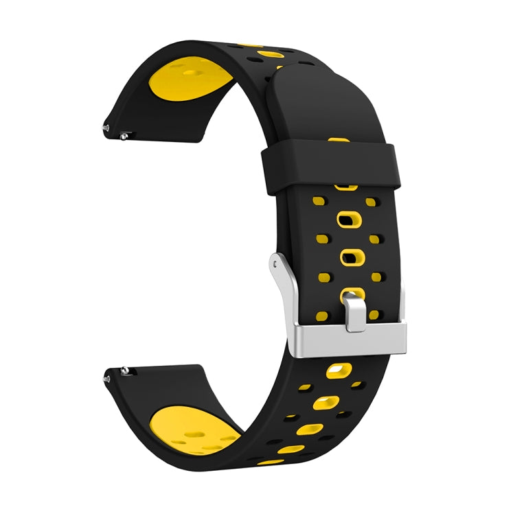 For Samsung Galaxy Watch 3 41mm Three Row Holes Silicone Replacement Strap Watchband, For Samsung Galaxy Watch 3 41mm