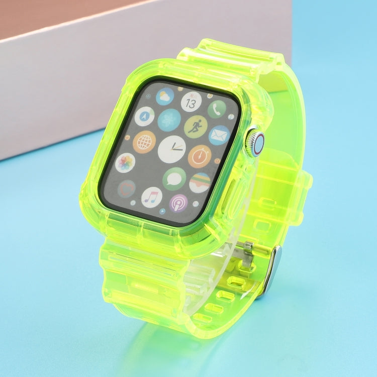Transparent TPU Integrated Replacement Watch Strap, For Apple Watch Series 8&7 41mm / SE 2&6&SE&5&4 40mm / 3&2&1 38mm, For Apple Watch Series 7 41mm / 6 & SE & 5 & 4 40mm / 3 & 2 & 1 38mm                                                                 ...