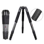 BEXIN ST424C Rugged Camcorder Photographic Carbon Fiber Big Tripod, Max Tube: 40mm, ST424C