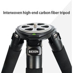 BEXIN ST424C Rugged Camcorder Photographic Carbon Fiber Big Tripod, Max Tube: 40mm, ST424C