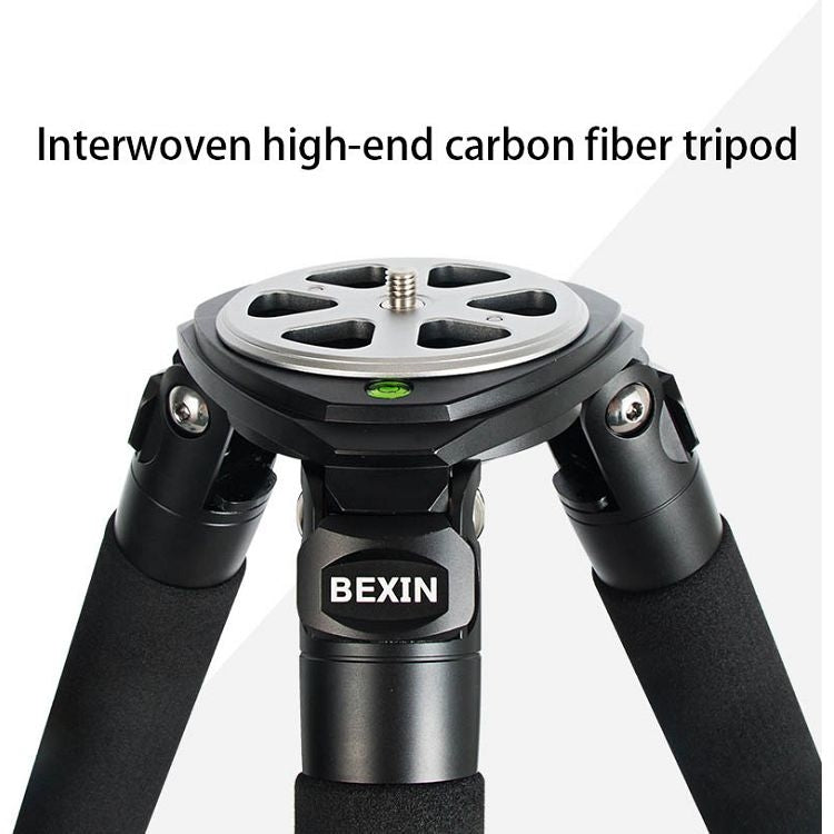 BEXIN ST424C Rugged Camcorder Photographic Carbon Fiber Big Tripod, Max Tube: 40mm, ST424C