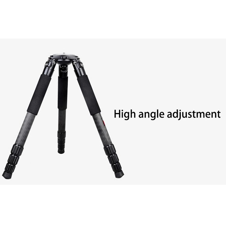 BEXIN ST424C Rugged Camcorder Photographic Carbon Fiber Big Tripod, Max Tube: 40mm, ST424C