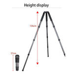 BEXIN ST424C Rugged Camcorder Photographic Carbon Fiber Big Tripod, Max Tube: 40mm, ST424C