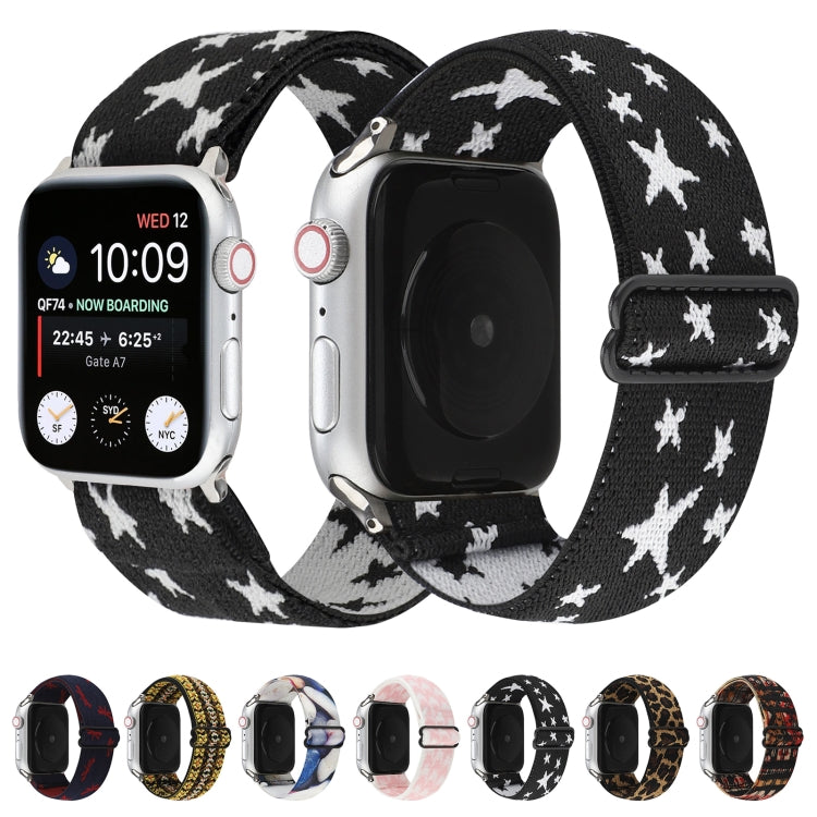 Ethnic Style Buckle Watchband For Apple Watch Series 6 & SE & 5 & 4 40mm / 3 & 2 & 1 38mm, For Apple Watch Series 7 41mm / 6 & SE & 5 & 4 40mm / 3 & 2 & 1 38mm