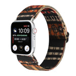 Ethnic Style Buckle Watchband For Apple Watch Series 6 & SE & 5 & 4 44mm / 3 & 2 & 1 42mm, For Apple Watch Series 7 45mm / 6 & SE & 5 & 4 44mm / 3 & 2 & 1 42mm, For Apple Watch Ultra 49mm / Series 8&7 45mm / SE 2&6&SE&5&4 44mm / 3&2&1 42mm