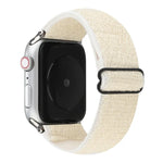 سوار ساعة نايلون بلون صلب لسلسلة Apple Watch 6 & SE & 5 & 4 بمقاس 44مم / 3 & 2 & 1 بمقاس 42مم، لسلسلة Apple Watch 7 بمقاس 45مم / 6 & SE & 5 & 4 بمقاس 44مم / 3 & 2 & 1 بمقاس 42مم