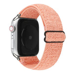 سوار ساعة نايلون بلون صلب لسلسلة Apple Watch 6 & SE & 5 & 4 بمقاس 44مم / 3 & 2 & 1 بمقاس 42مم، لسلسلة Apple Watch 7 بمقاس 45مم / 6 & SE & 5 & 4 بمقاس 44مم / 3 & 2 & 1 بمقاس 42مم
