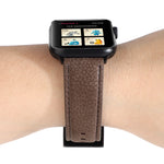 Litchi Texture Genuine Leather Watchband For Apple Watch Series 6 & SE & 5 & 4 40mm / 3 & 2 & 1 38mm, For Apple Watch Series 7 41mm / 6 & SE & 5 & 4 40mm / 3 & 2 & 1 38mm